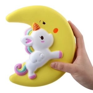 Unicorn Yellow Moon Squishy Toys 💛🦄🎉